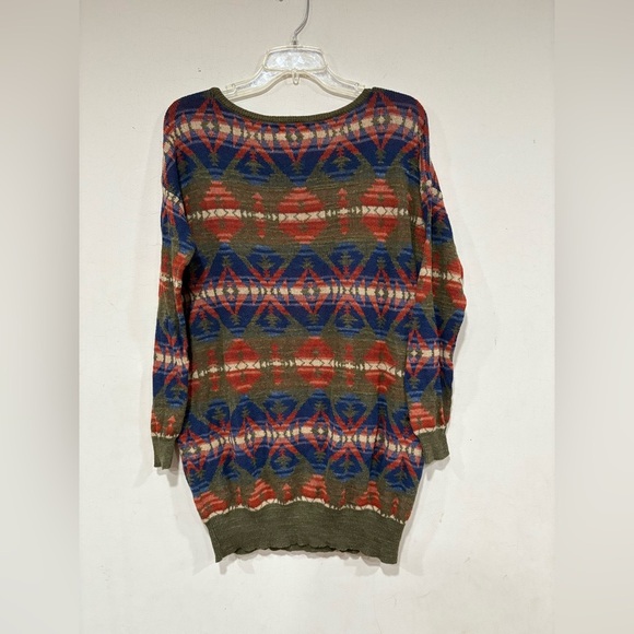 Denim & Supply Ralph Lauren Women’s Aztec Knit Long Sleeve Sweater large - Picture 3 of 6